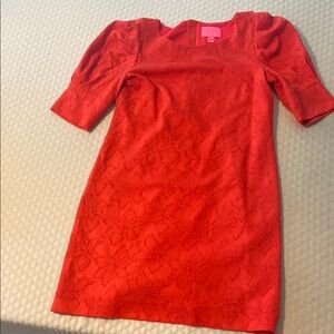 Lilly Pulitzer Red Textured Dress